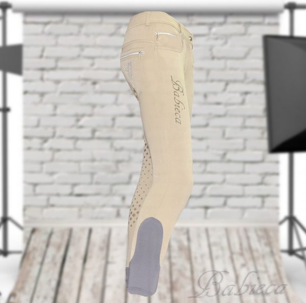 Babieca Breeches Shine Diamond Beige Full Grip