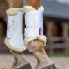 Fleece Edged Mesh Brushing Boots White - Imagen 2