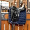 Carbon Mesh Dressage Square Navy - Imagen 2