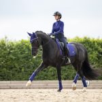Loire Memory Dressage Square Ink Blue