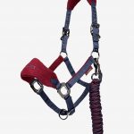 Vogue Headcollar & Leadrope Burgundy