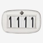 Saddle Number Holder White 4 Spaces
