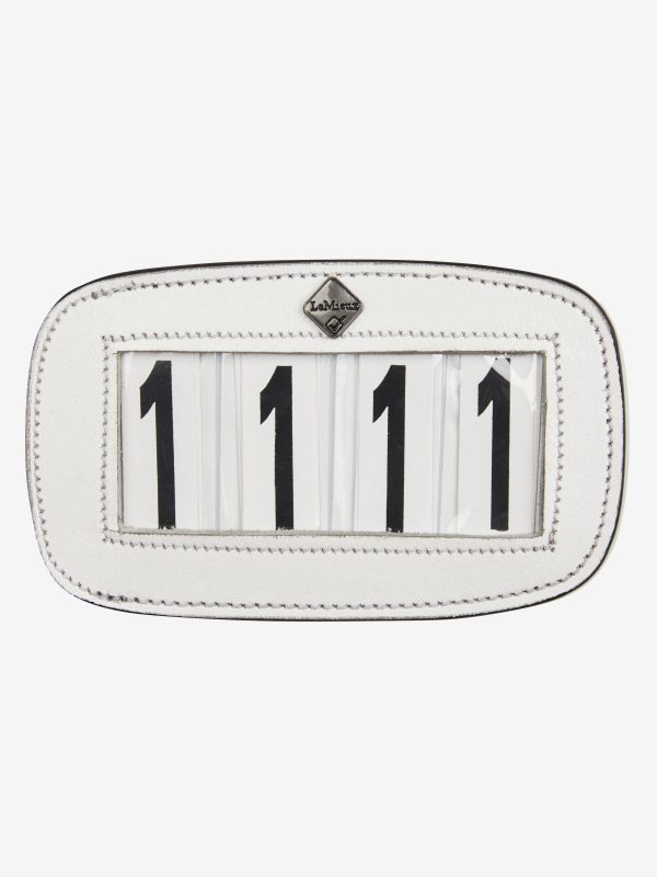 Saddle Number Holder White 4 Spaces