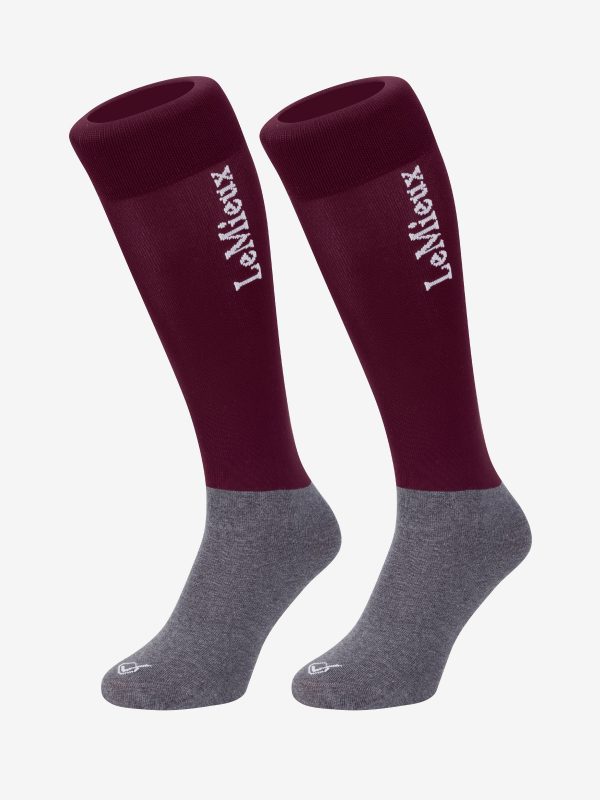 Competition Socks Burgundy (Twin Pack)