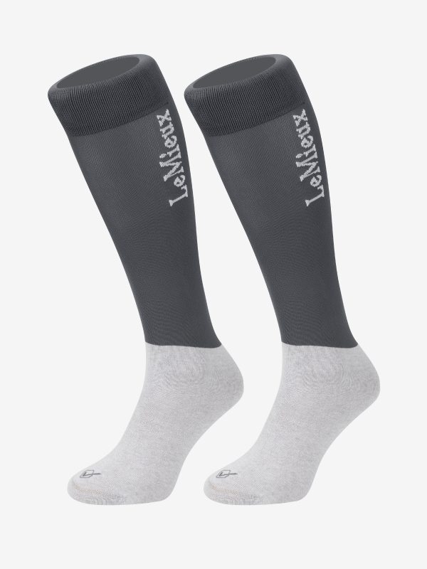 Competition Socks Slate Grey (Twin Pack)