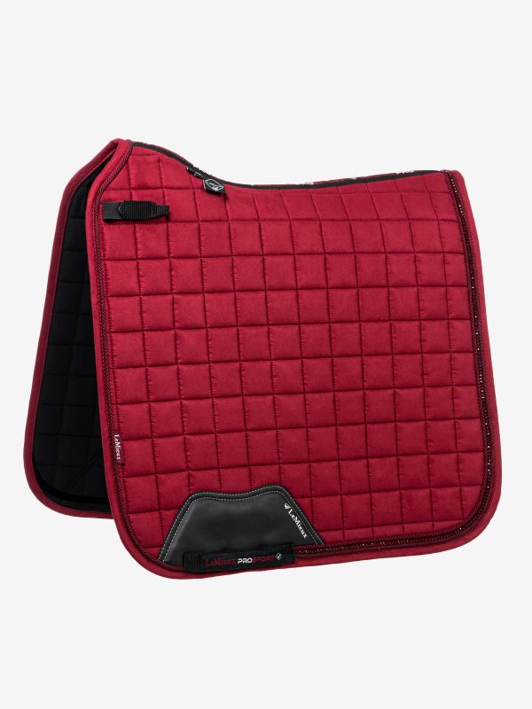 Diamante Dressage Square Burgundy