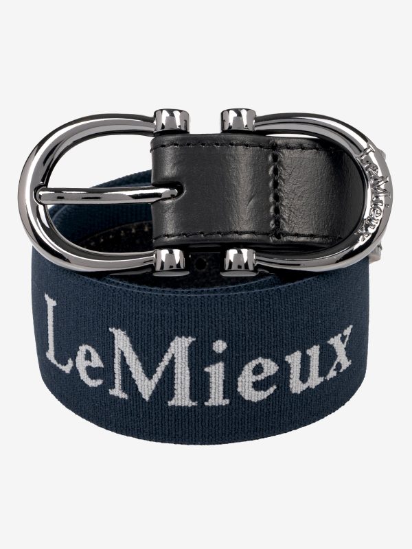 Elasticated Belt Navy