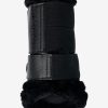 Fleece Edged Mesh Brushing Boots Black - Imagen 4