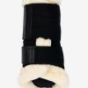 Fleece Edged Mesh Brushing Boots Black/Natural - Imagen 3