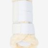 Fleece Edged Mesh Brushing Boots White - Imagen 3