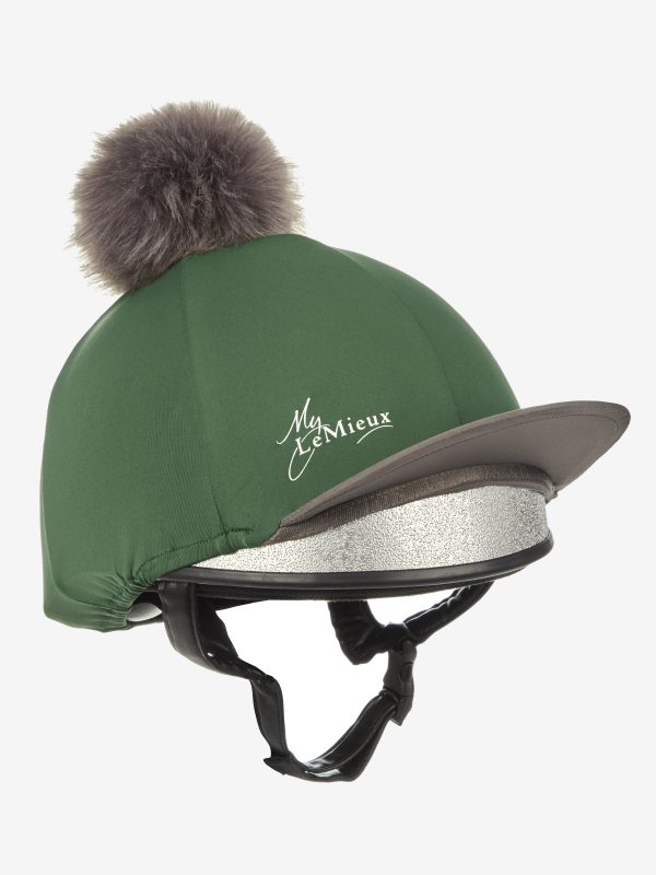 Pom Hat Silk Hunter Green