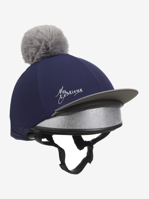 Pom Hat Silk Navy
