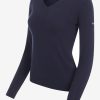 Ladies Elite V-Neck Jumper Navy - Imagen 4