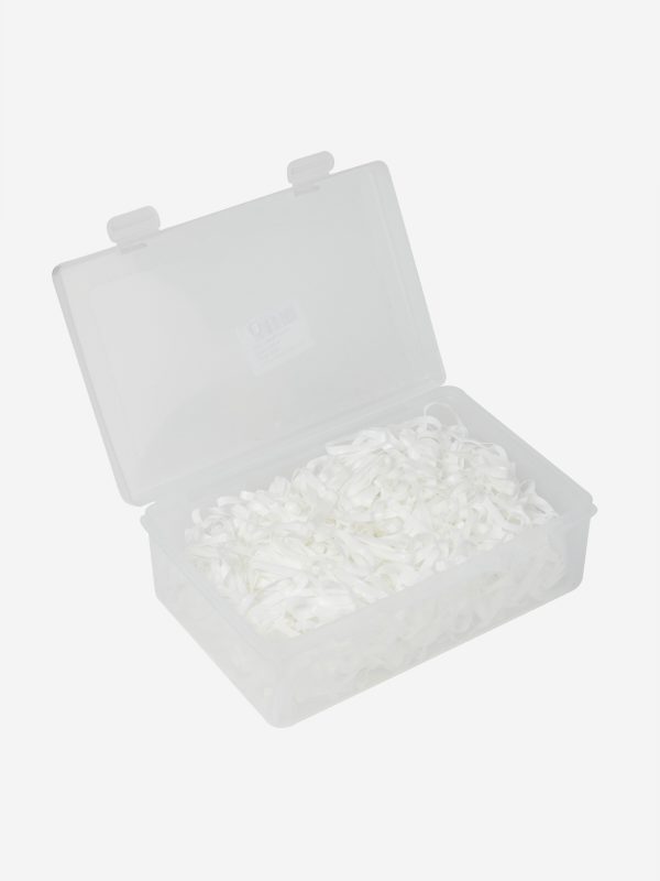 Silicone Plaiting Bands White