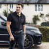 Mens Elite Polo Shirt Black - Imagen 2