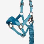 Mini Vogue Headcollar & Leadrope Marine