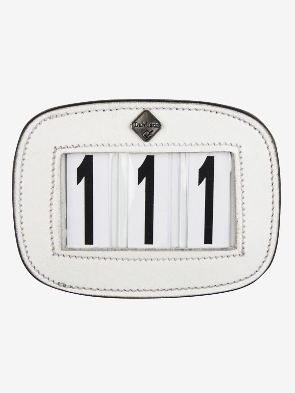 Saddle Number Holder White