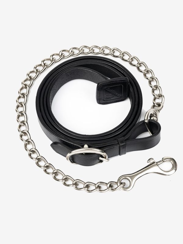 Leather Trot Up Chain Black