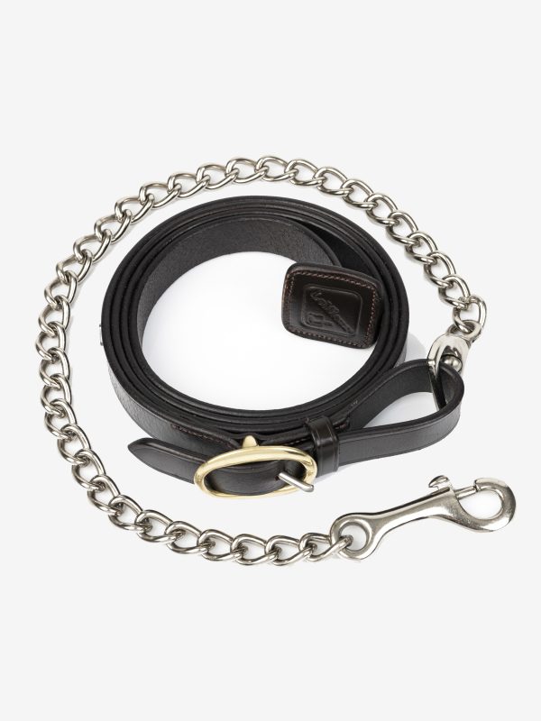 Leather Trot Up Chain Brown