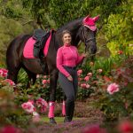 Suede Dressage Square Watermelon