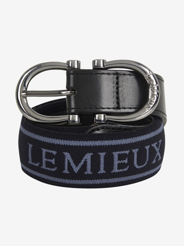 Elasticated Belt Navy