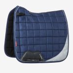Suede Dressage Square Reflective Navy