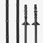 Rubber Grip Continental Reins Black/Silver