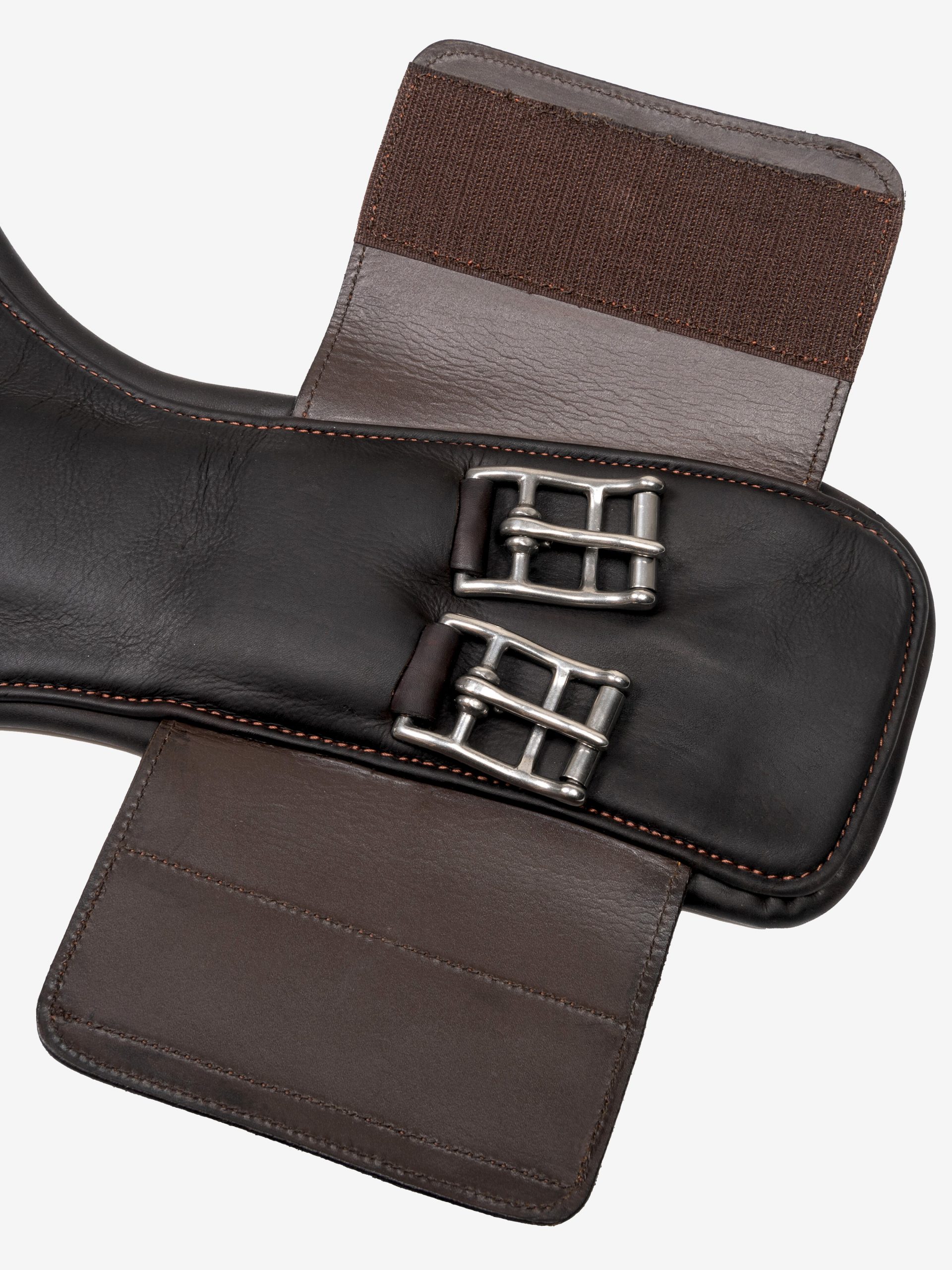 Gel-Tek Anatomic Short Stud Girth with Magnet Brown - Imagen 3