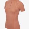 Mia Mesh Short Sleeve Base Layer Apricot - Imagen 2