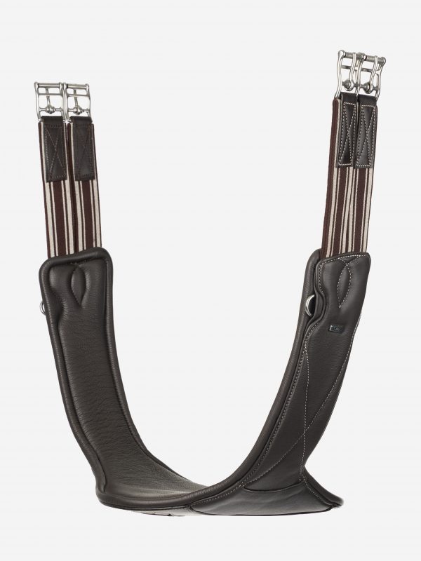 Arika Contoured Long Stud Girth Brown