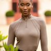 Mia Mesh Long Sleeve Base Layer Walnut - Imagen 2