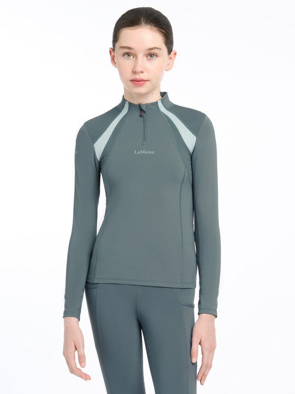 Young Rider Mia Mesh Base Layer Petrol