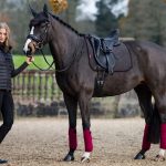 Suede Dressage Square Cinder