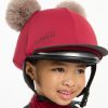 Mini Double Pom Hat Silk Ember - Imagen 3