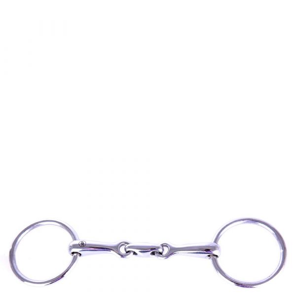 BR Articulación Doble Loose Ring Snaffle Pony 14 mm