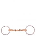 BR Articulación Doble Loose Ring Snaffle 18 mm