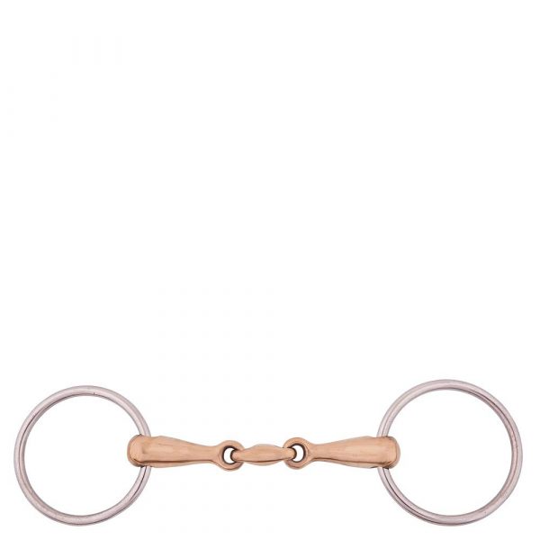 BR Articulación Doble Loose Ring Snaffle 18 mm