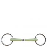 BR Filete Anillas Articulado Snaffle Apple Mouth 18 mm
