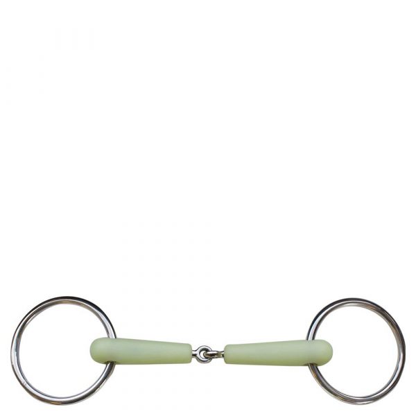 BR Filete Anillas Articulado Snaffle Apple Mouth 18 mm