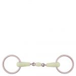 BR Articulación Doble Loose Ring Snaffle Apple Mouth 18 mm