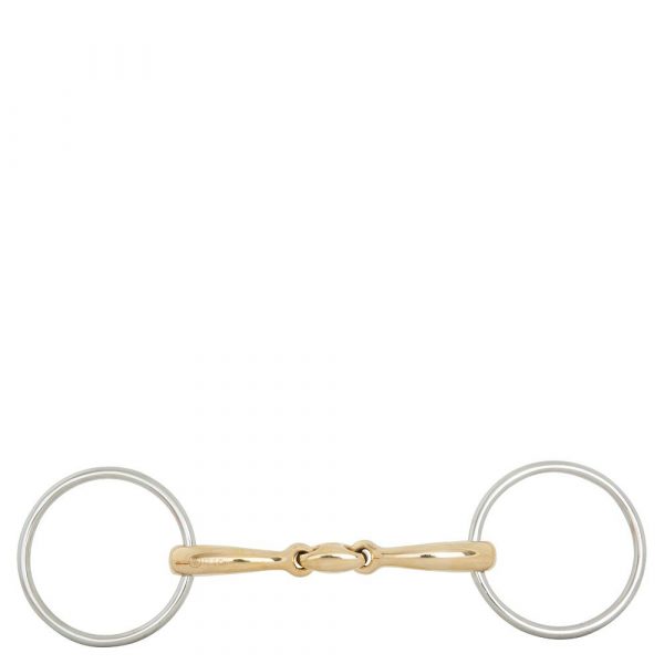 BR Articulación Doble Loose Ring Snaffle Soft Contact 12 mm Ø 70 mm