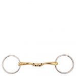 BR Articulación Doble Loose Ring Snaffle Soft Contact 14 mm