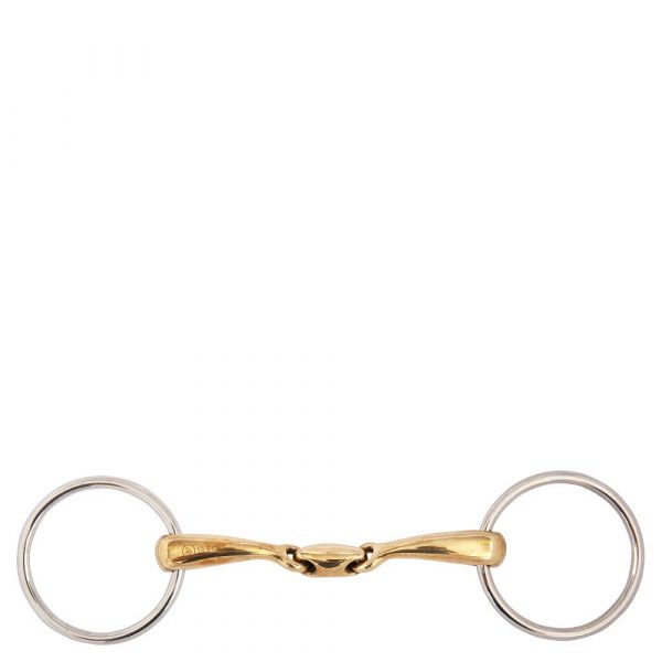 BR Articulación Doble Loose Ring Snaffle Soft Contact 16 mm