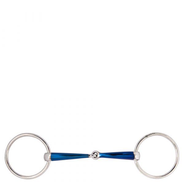 BR Filete Anillas Articulado Snaffle Sweet Iron 14 mm