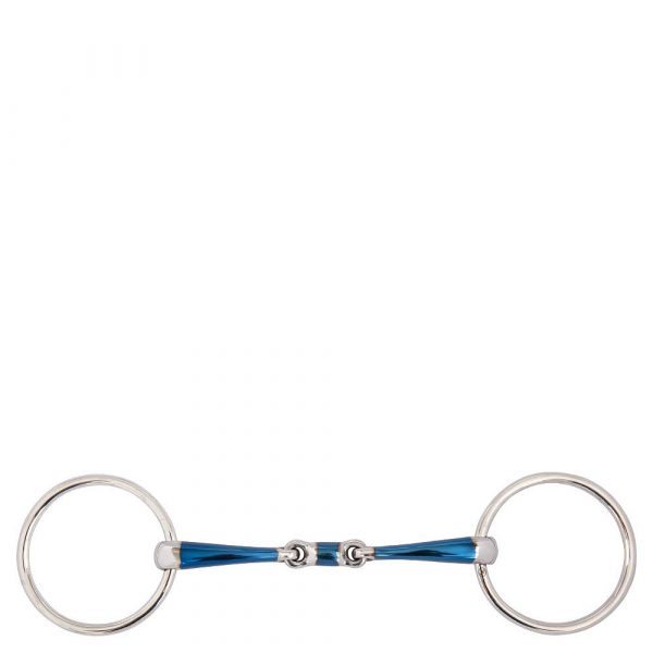BR Articulación Doble Loose Ring Snaffle Sweet Iron Magic System 14 mm