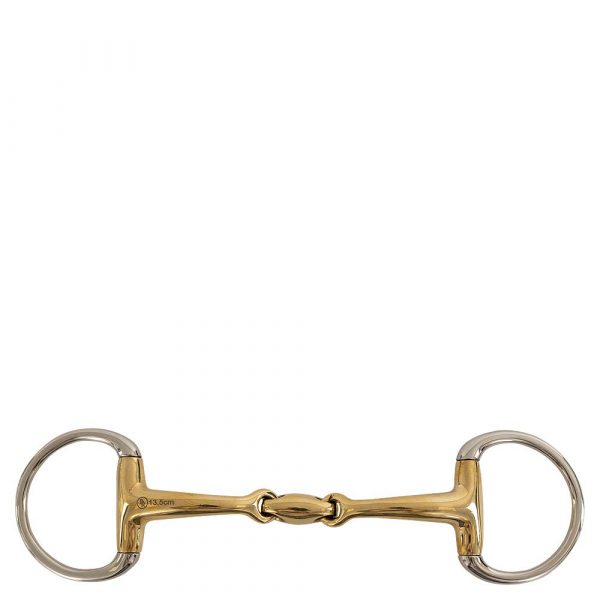 BR Articulación Doble Eggbutt Snaffle Soft Contact Magic System 12mm