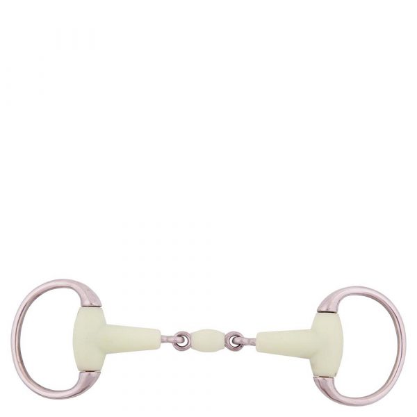 BR Articulación Doble Eggbutt Snaffle Apple Mouth 18 mm