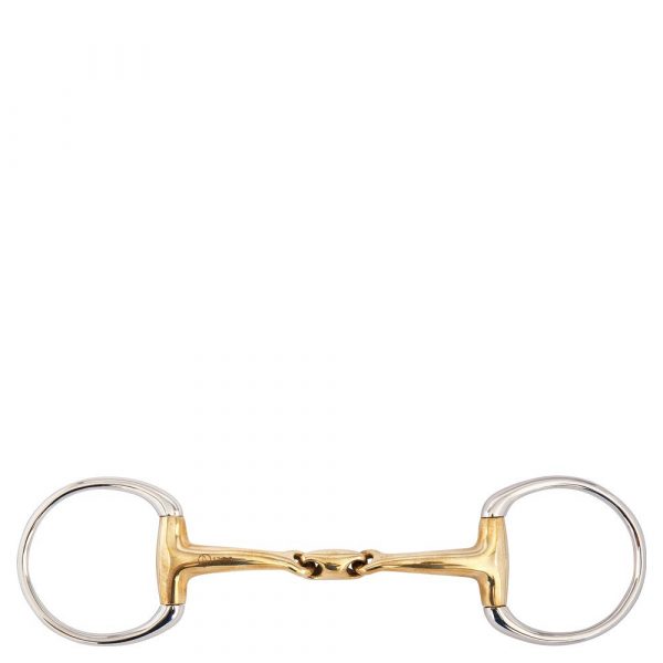 BR Articulación Doble Eggbutt Snaffle Soft Contact 14 mm