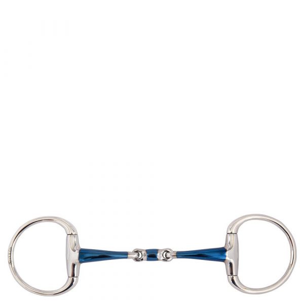 BR Articulación Doble Eggbutt Snaffle Sweet Iron Magic System 14 mm