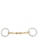 BR Articulación Doble Loose Ring Bradoon Soft Contact 10 mm Ø 50 mm